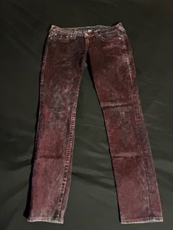 True Religion Dark purple faded straight leg jeans