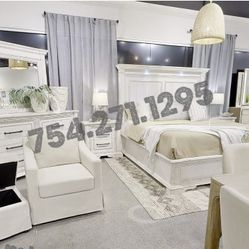 White Bedroom Set Wood Set White Wood 4 Pcs