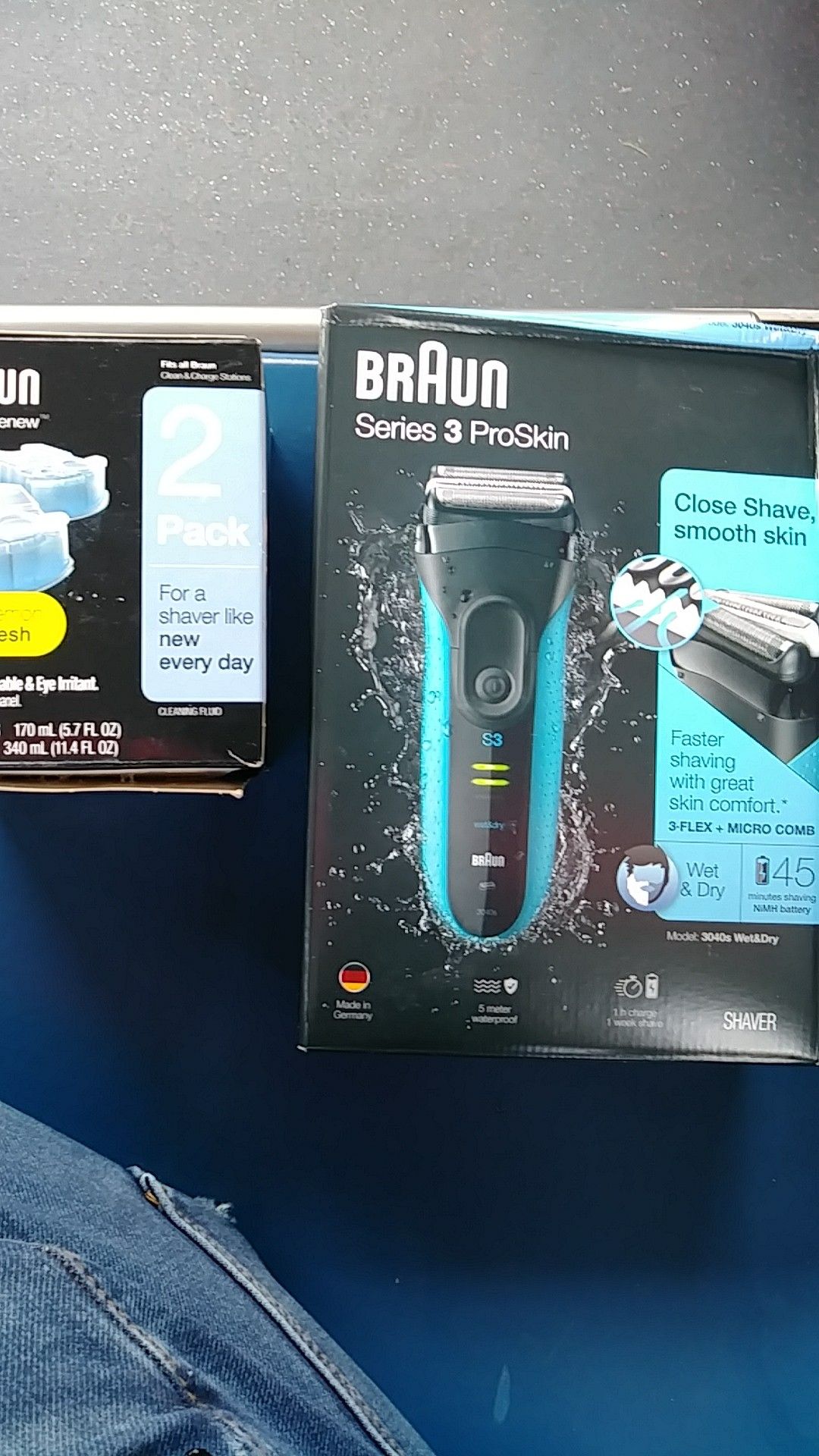 BRAUN series 3 proskin+2pack clean deals