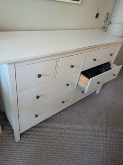 8-Drawer Dresser, White - IKEA HEMNESS (retail value: $379)