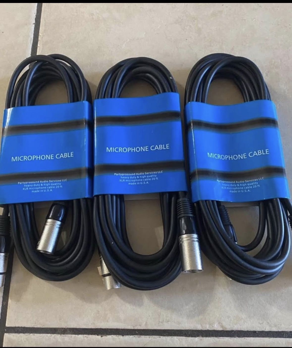 Microphone Cable $10Each NEW !!!20 Ft