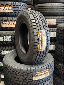 265/70/18 Arroyo AT New Tires installed and balanced included