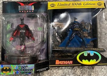Kenner Batman 100th Edition + Batman Beyond 200th Edition Justice Flight Batman — 2-Piece Collector