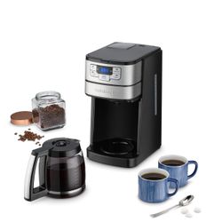 AMAZING Brand New In The Box COFFEE grind And Brew 12 Cup Coffee Maker With Accessories .