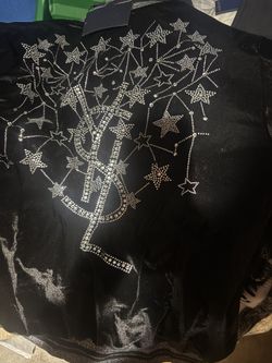 YSL Crystal Jacket Velvet And Crystals Size L/XL