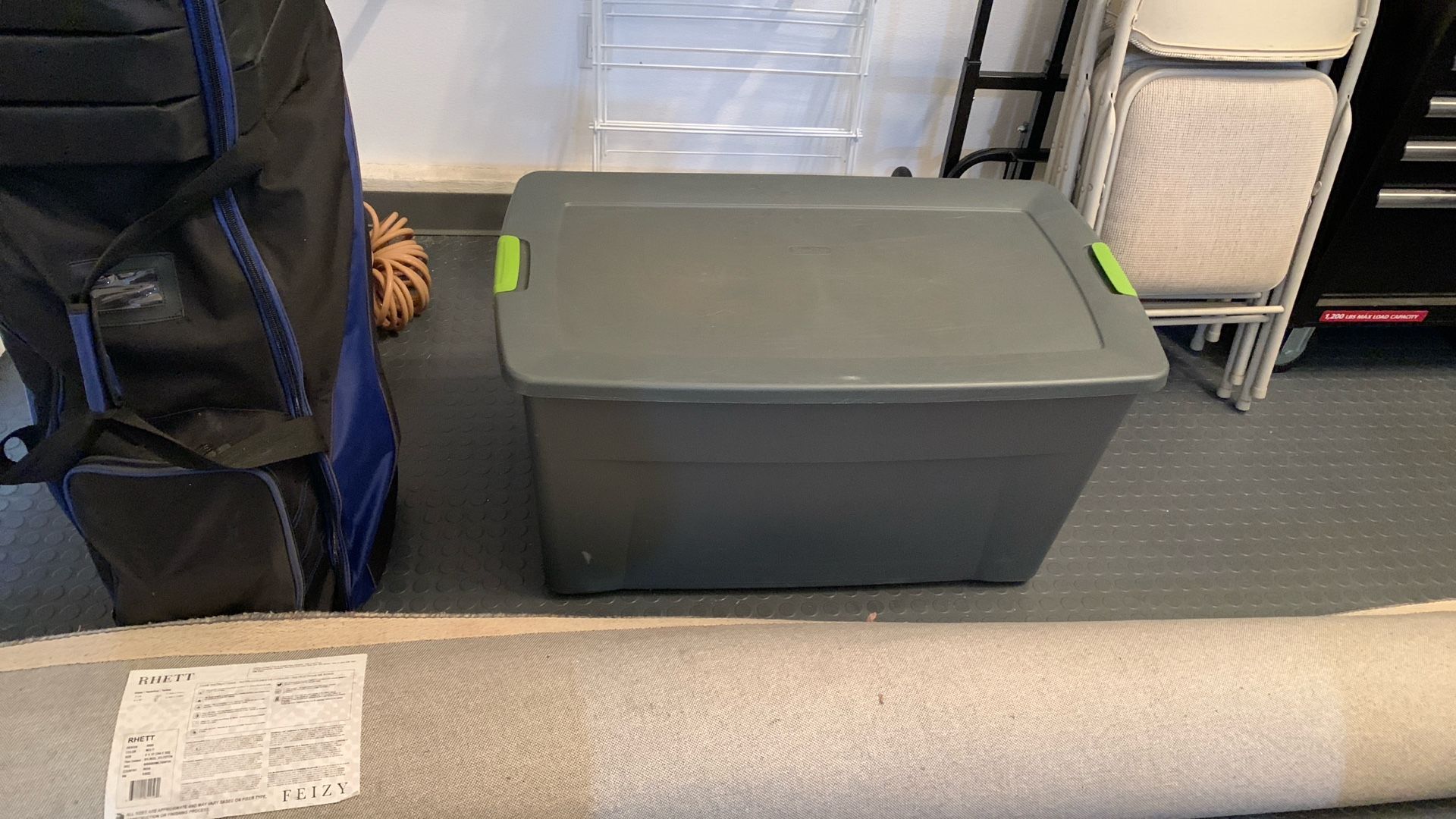 Very Large Storage Bin With Wheels