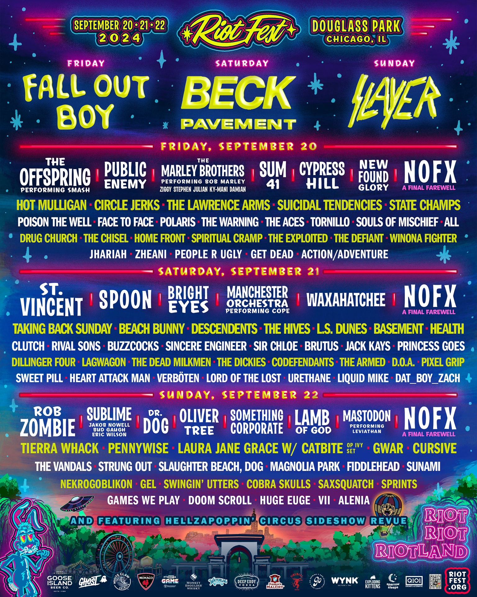 Riot Fest 3 Day