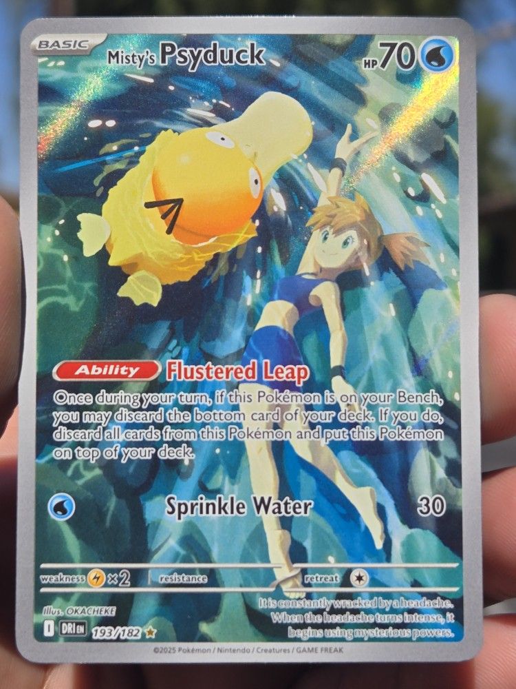 Mistys Psyduck Pokémon Card