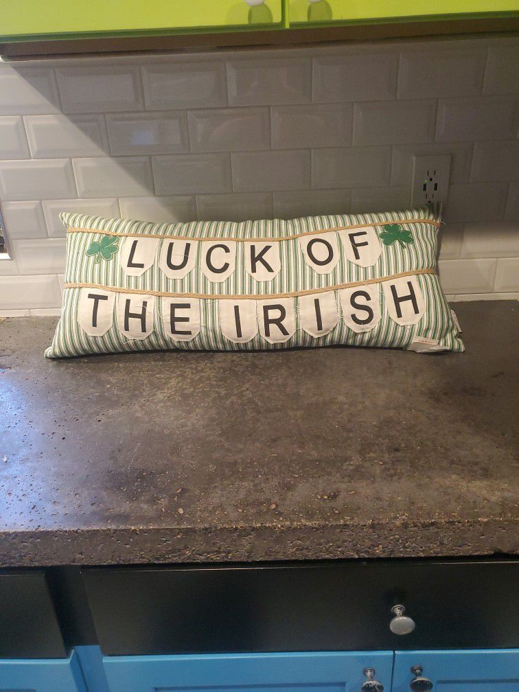 Large " Luck Of The Irish" Pillow 