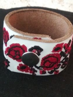 Handcrafted Designer Leather bracelet