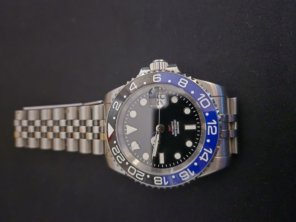 Seiko NH34 GMT "Batman" With Sterile Dial