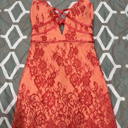 Bebe Mini Dress Size 4 - Orange Color