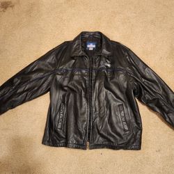 Vintage Leather Seahawks Jacket 