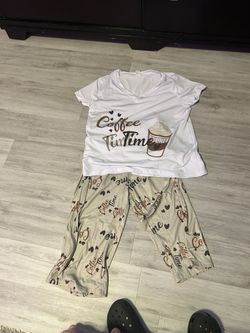 Womens Coffee Pajama set 