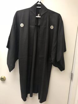 Vintage black silk kimono(never used)