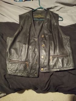 Leather Vest By Structure 
