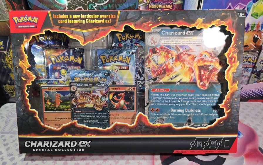 Pokemon Cards Charizard EX Special Collection Box 5 Packs