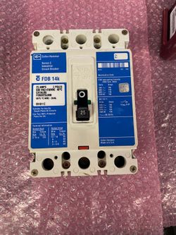 Culter-Hammer FDB 14k Industrial Circuit Breaker 25 AMPS/ SKU 60123