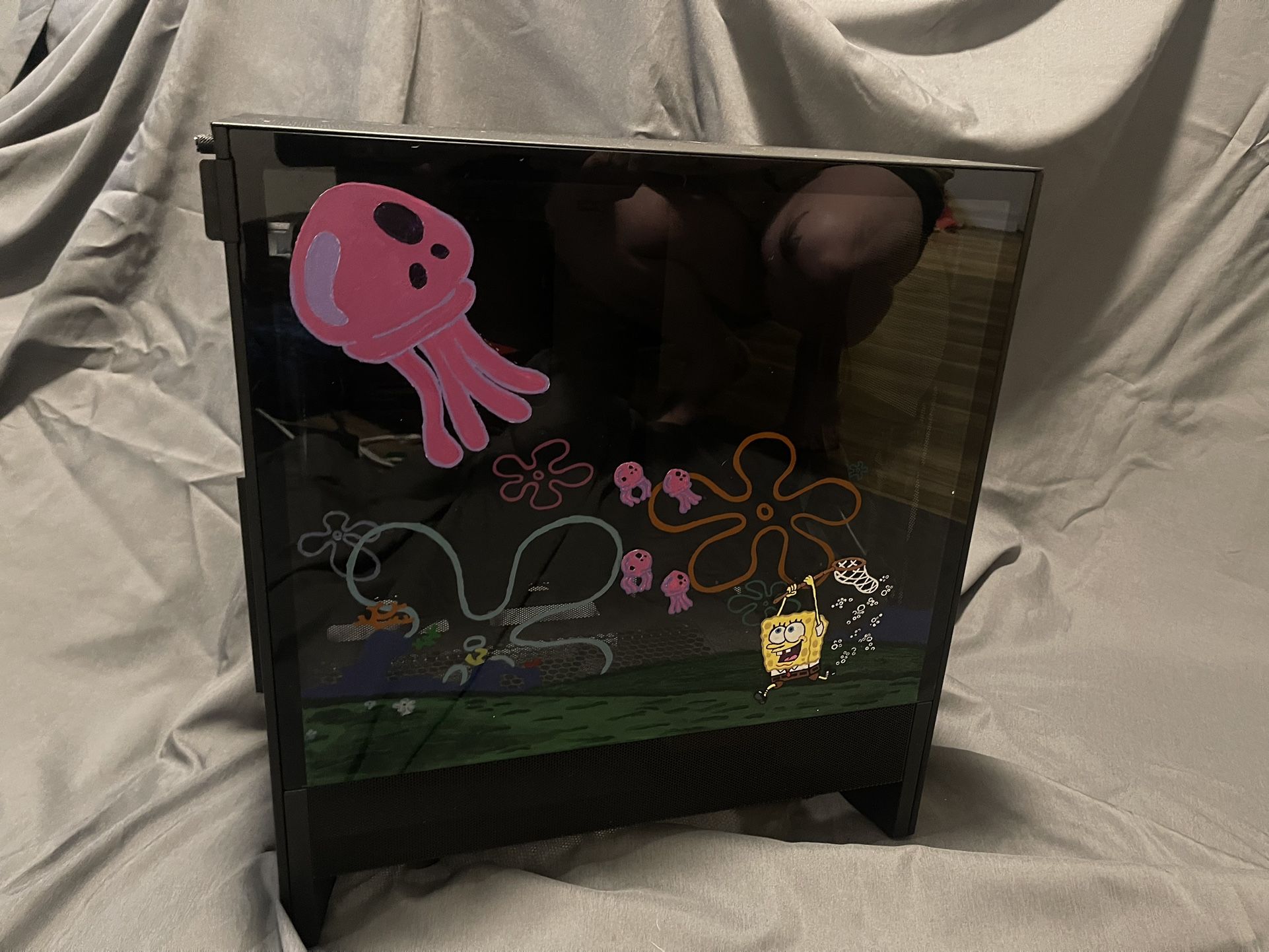 Spongebob PC Tower Custom Painted - NZXT H5 Flow 2024