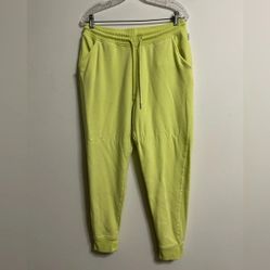 Eddie Bauer  Neon Green Sweatpants
