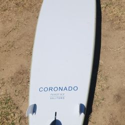 7 Ft 6 In Soft Top Surfboard Great For Beginners