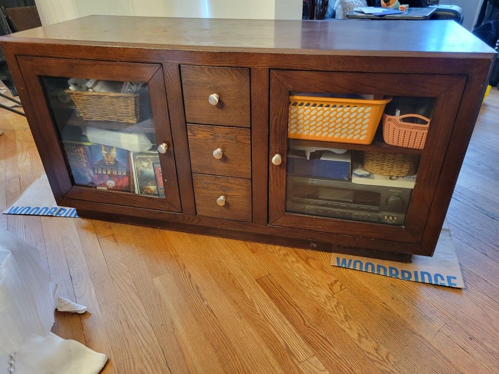 Wood TV Stand 