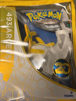 Tomy Pokémon 20th Anniversary Arceus plush.