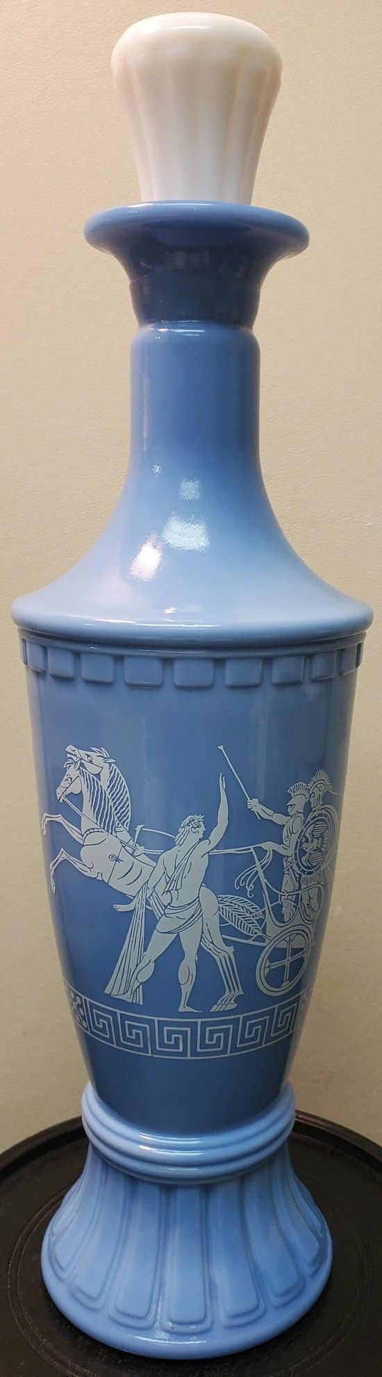 Vintage 1960s Jim Beam Olympian Wedgewood Bourbon Whiskey Bottle Decanter Roman