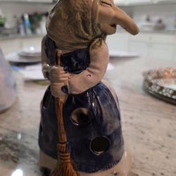 Vintage Kitchen Witch Utensils Holder By R J  