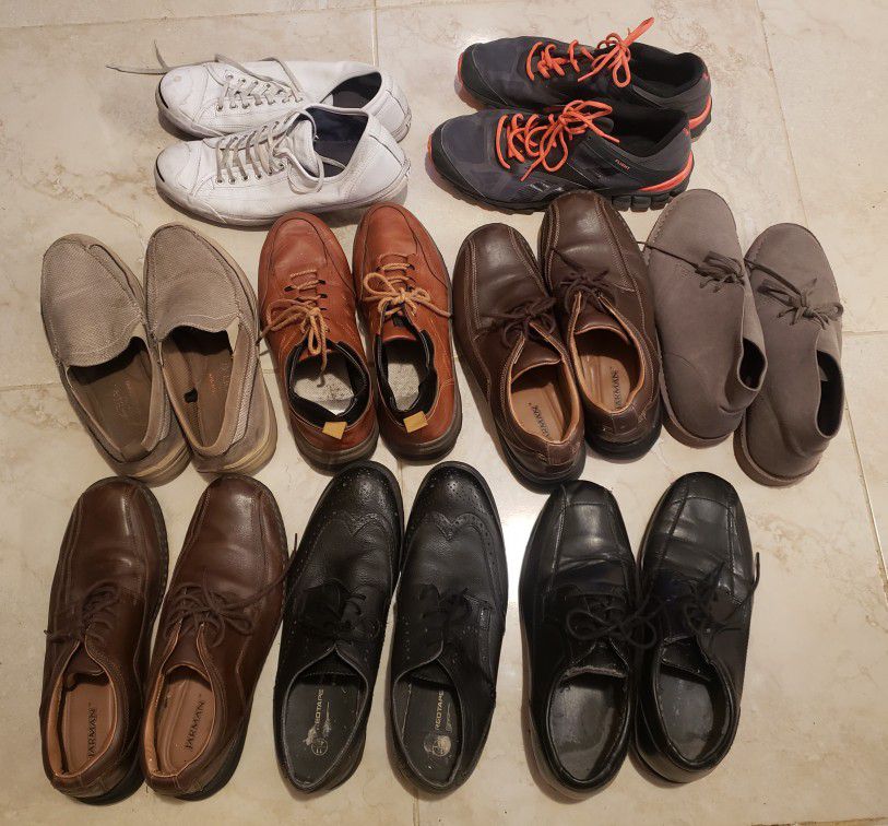 9 Pairs Men Shoes Size 11