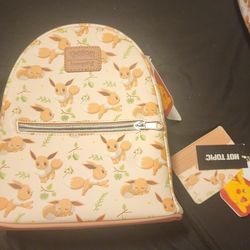 Eevee mini backpack and wallet loungefly