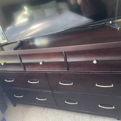 Cal King Bed frame, Night Stand And Dresser 