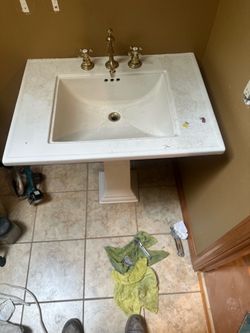 Kohler pedestal sink