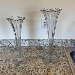 Fluted Vases