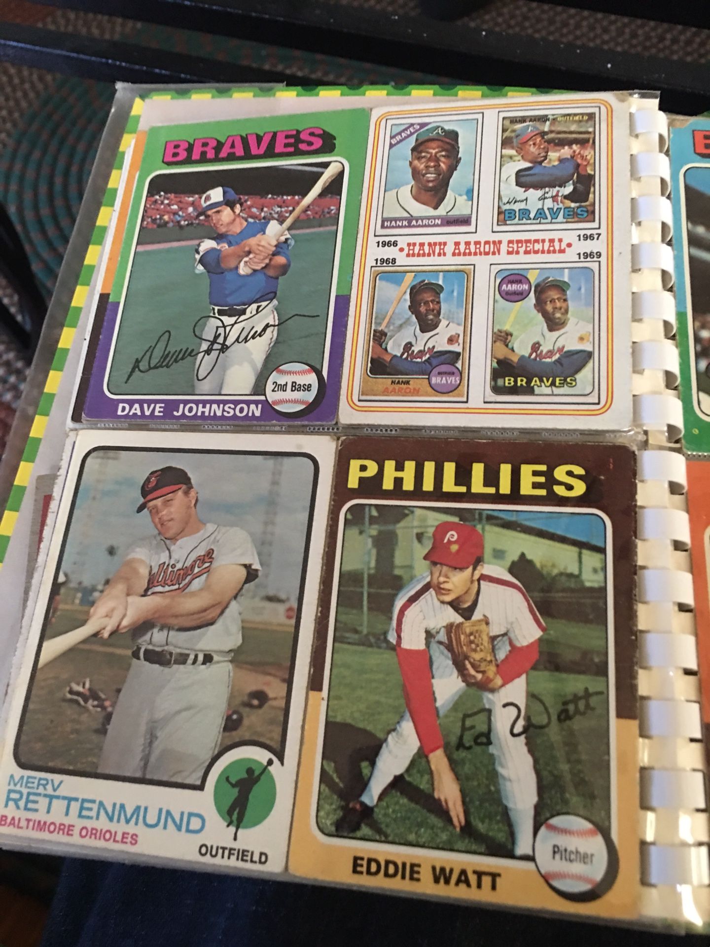 Collectable baseball cards