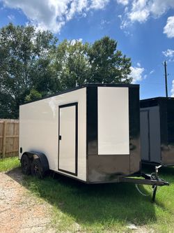 🦅 Quality Cargo Enclosed Trailer 7x14 Ta Tandem Axle Polycore  Brand 🆕 0.080🔥
