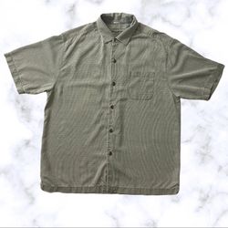 Tommy Bahama Shirt Men's Short Sleeve Casual Beach Camp 100% Silk Size Large