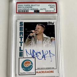 Macklemore Topps Autograph Signed Rookie Psa Graded 1/2