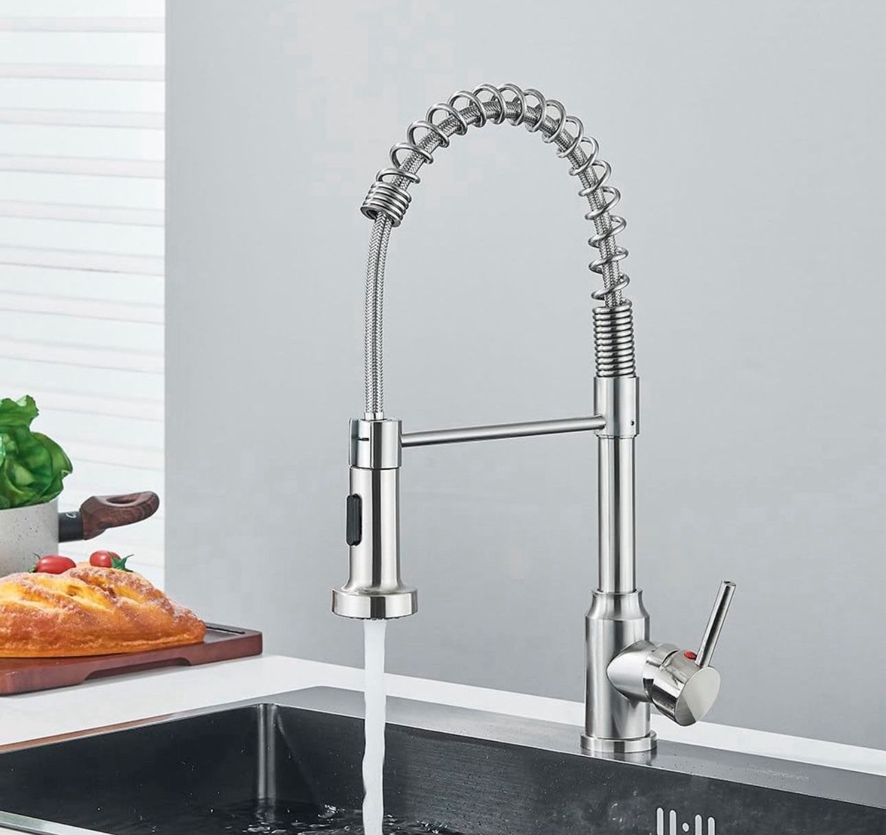 Removable Gourmet Kitchen Faucet 2 Modes Rotatable Deck Mount Single Handle Cold Hot Water Mixer Kitchen Sink Crane,Chrome A