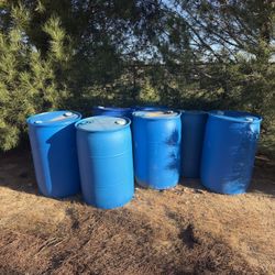 $10 For 7/ 55 Gallon Water/ Liquid Drums For Storage 