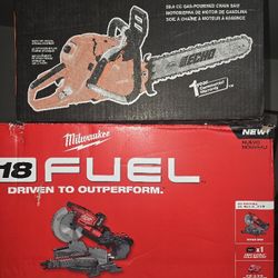 Milwakee M18 Furl Cordless New In Box 8v Battrry & Charger $450 & Echo Cs-620pw X Series $425