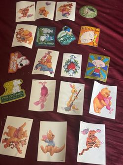 Mixed Lot of Cartoon Stickers and Decals