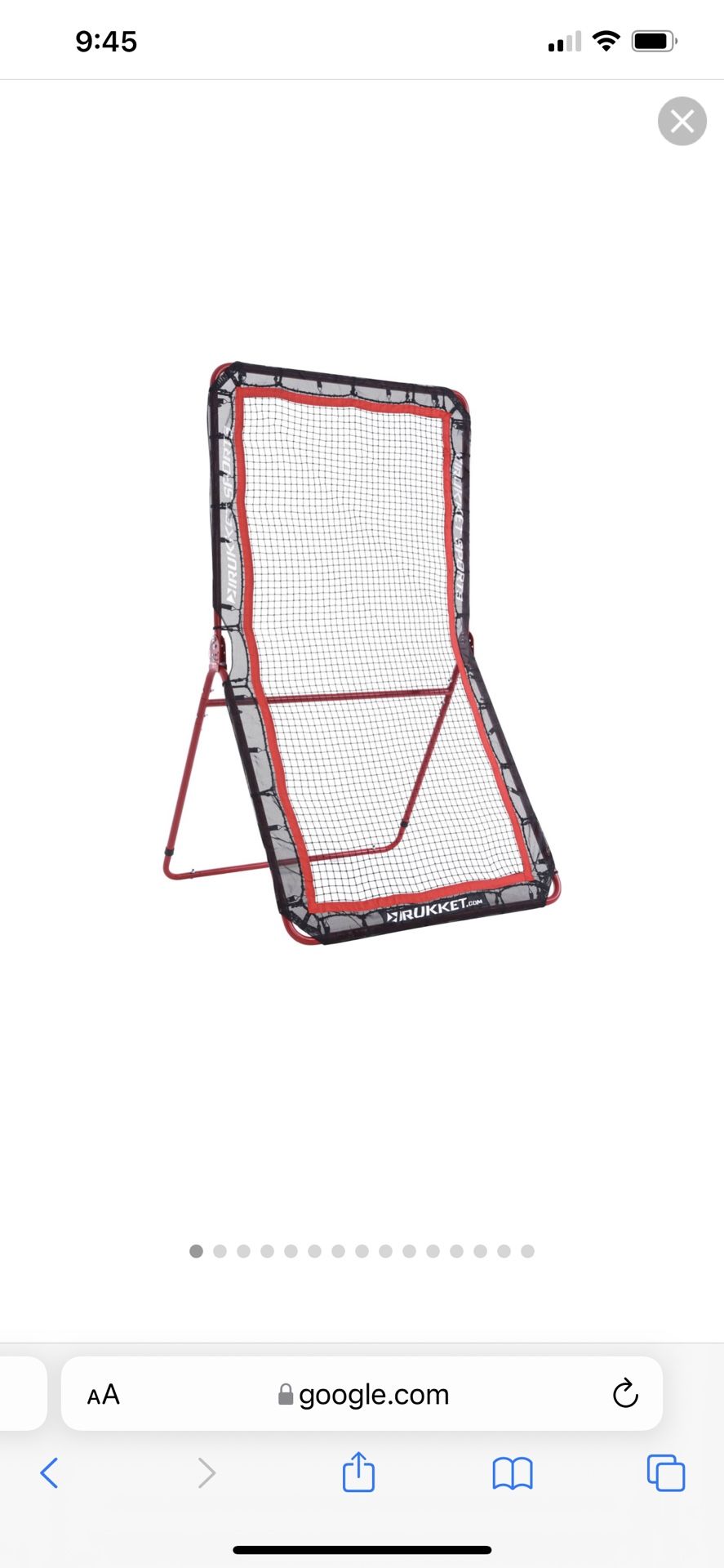Rukket 4x7ft Baseball/ Softball/ Lacrosse Rebounder Pitchback Training Screen | Practice Catching,