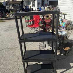 Plastic shelf and a $20