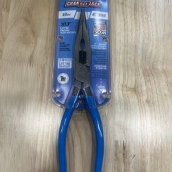 Channel Lock E-318 8-Inch XLT Combination Long Nose Pliers With Cutter (New)