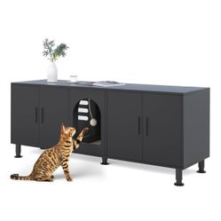 Double Litter Box Enclosure 