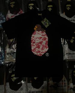 Pink BAPE shirt