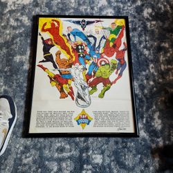 Marvel Comics poster from 1973