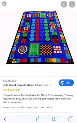 Kids game rug