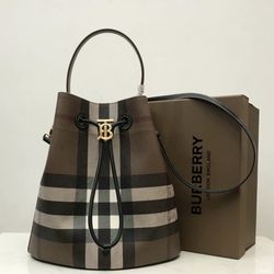 Burberry Birch Bucket Bag, Brown 